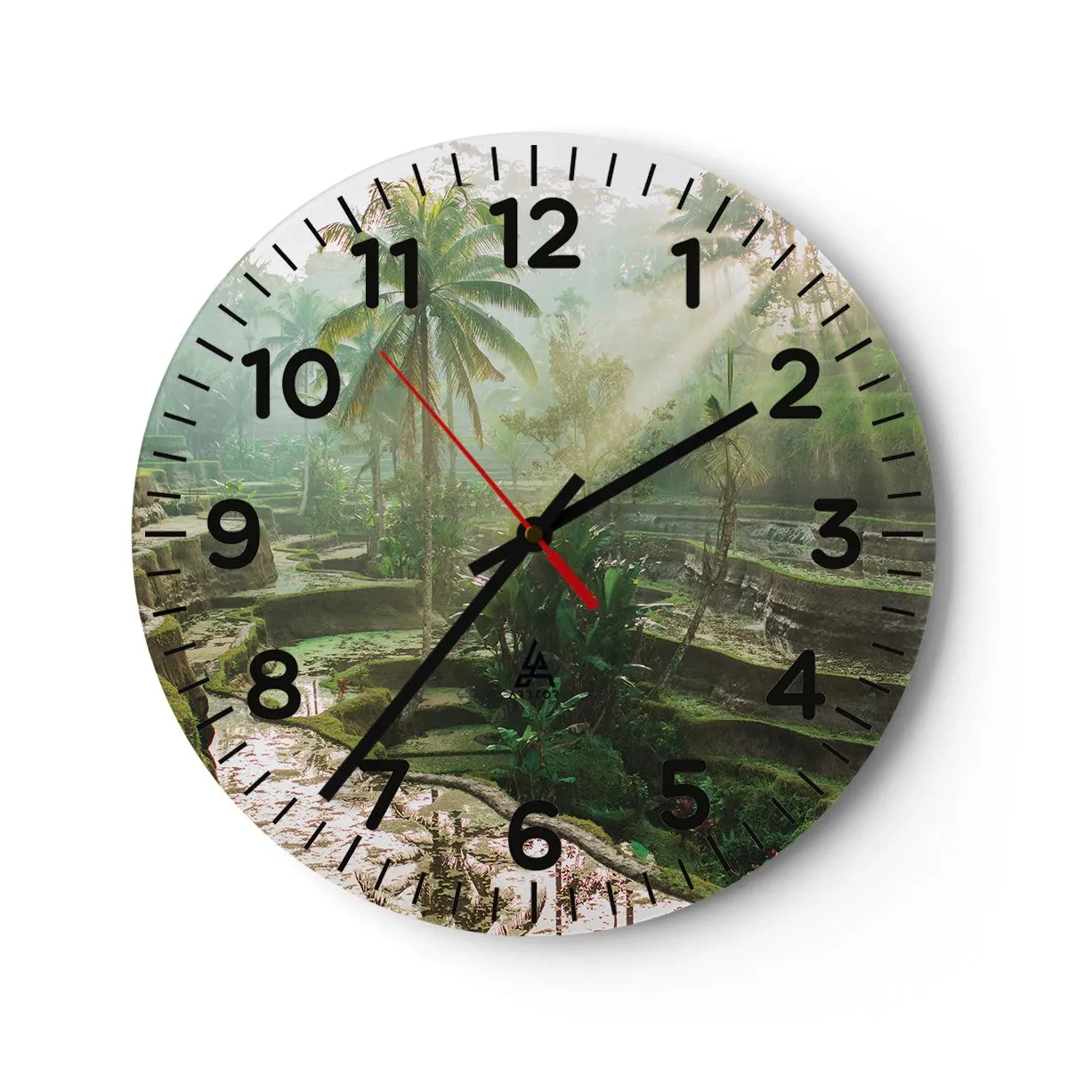 Horloge murale - Pendule murale - Grandir au soleil - 30x30 cm