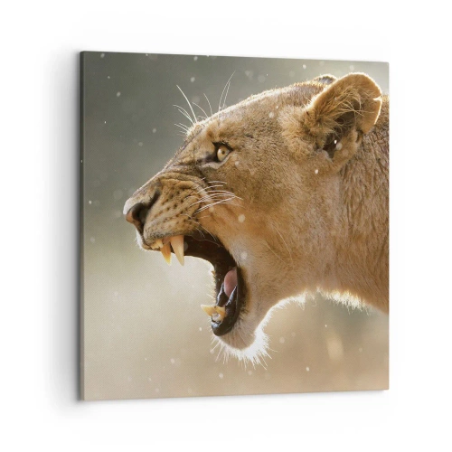 Impression sur toile - Image sur toile - Essayez de ne pas écouter - 50x50 cm