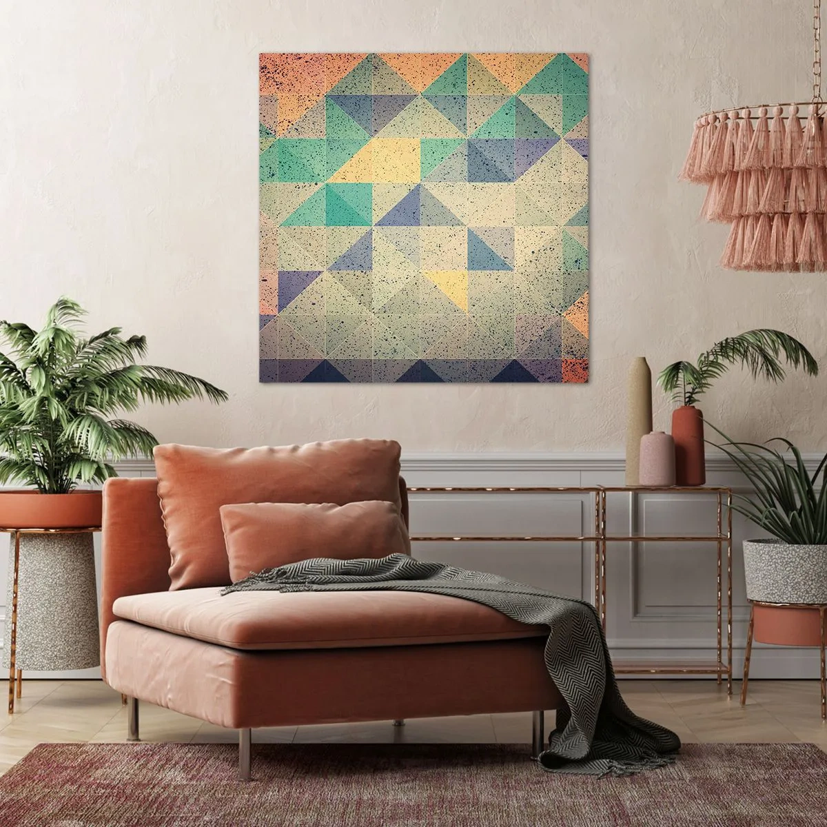 Impression sur toile - Image sur toile - République des triangles - 30x30 cm