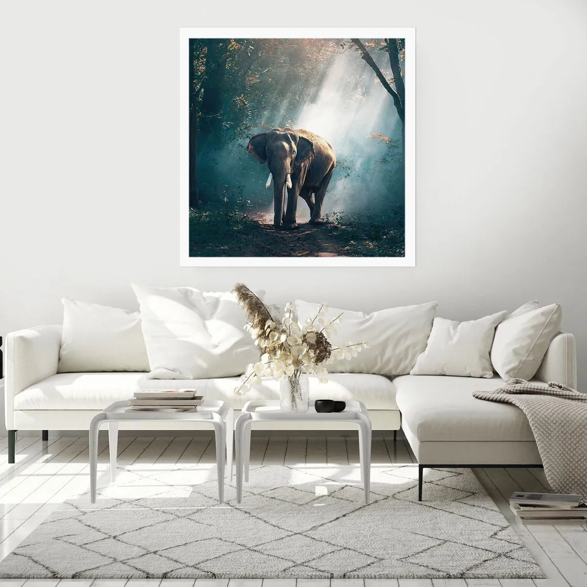 Affiche - Poster - Une balade tranquille - 40x40 cm