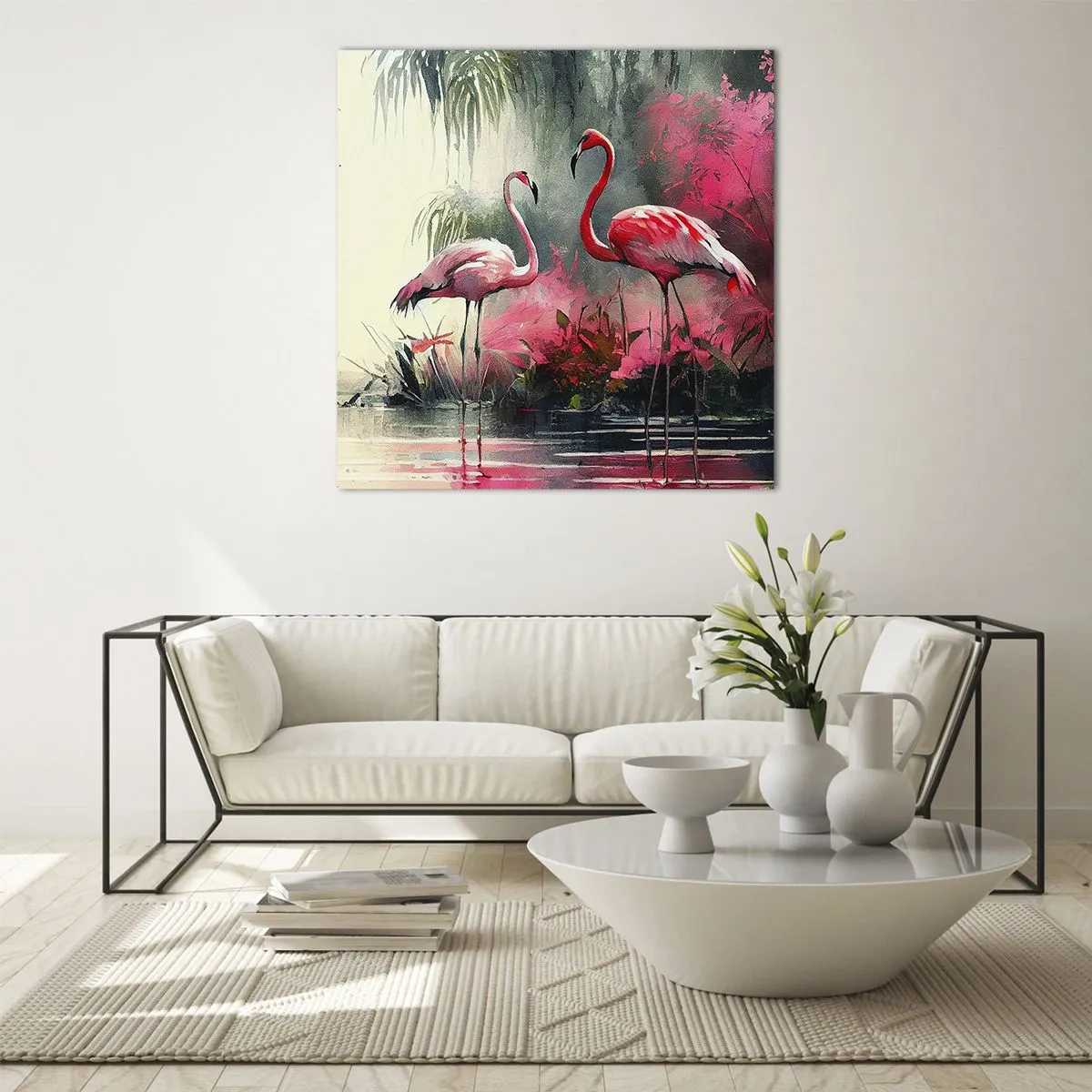 Impression sur verre - Image sur verre - Une leçon de grâce naturelle - 50x50 cm