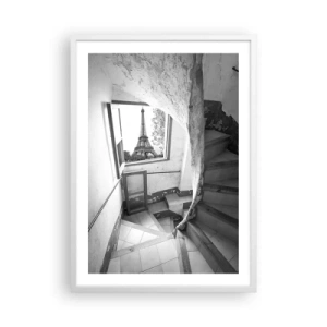 Affiche dans un cadre blanc - Poster - Quelle vue! - 50x70 cm