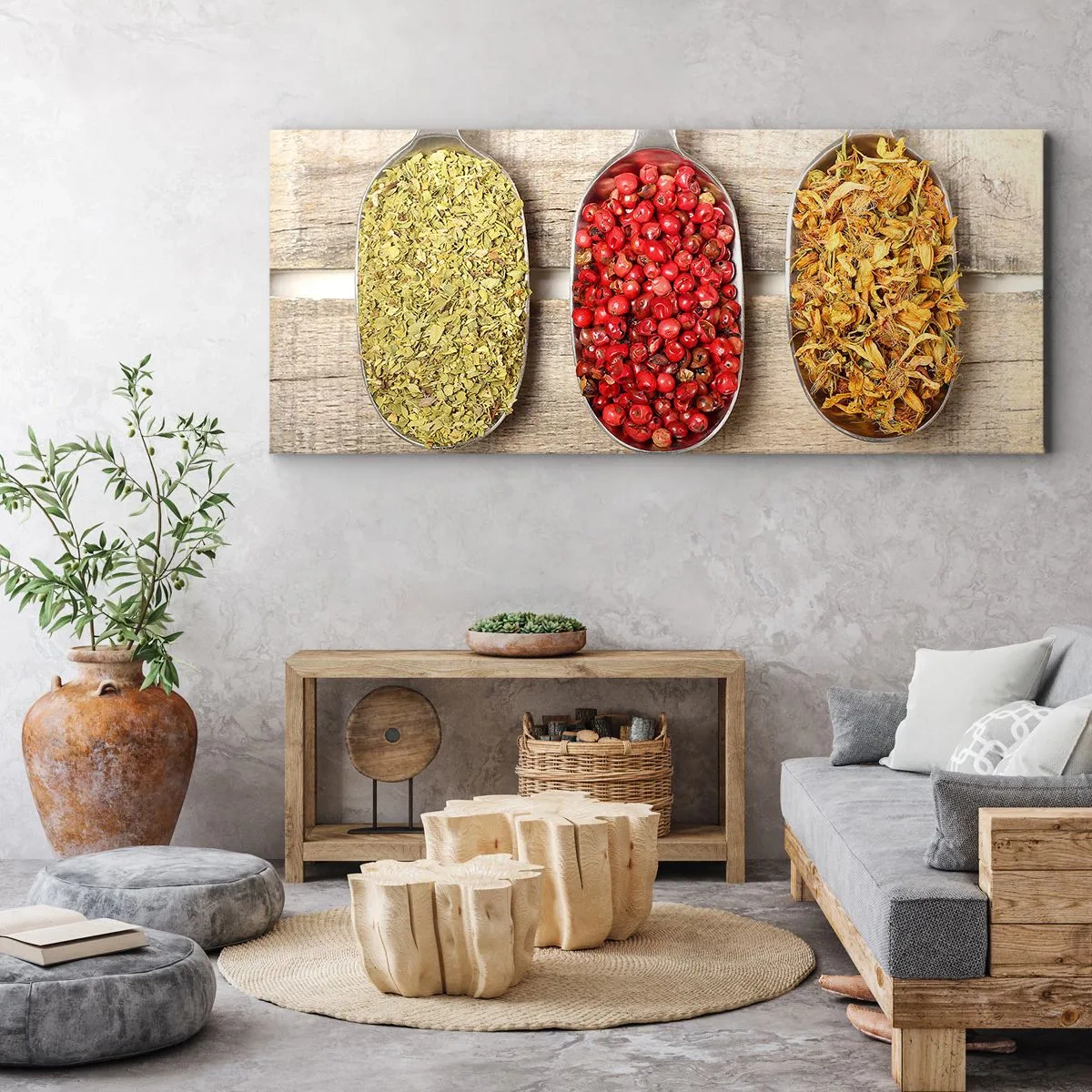 Impression sur toile - Image sur toile - Magie de la cuisine - 90x30 cm