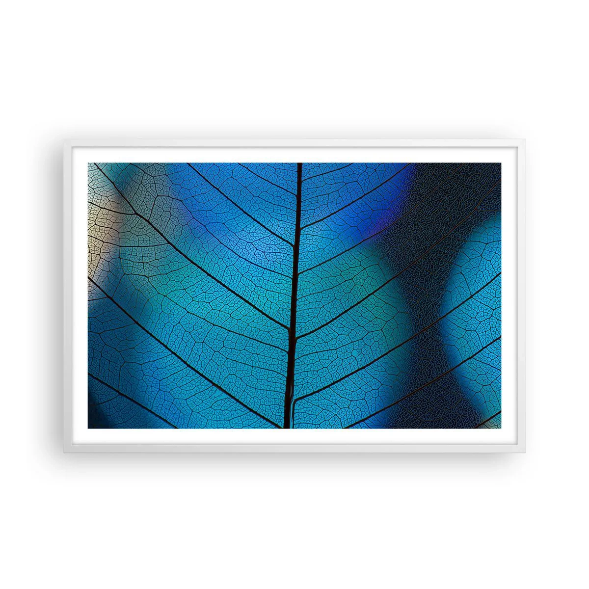 Affiche dans un cadre blanc - Poster - Construction complexe - 91x61 cm