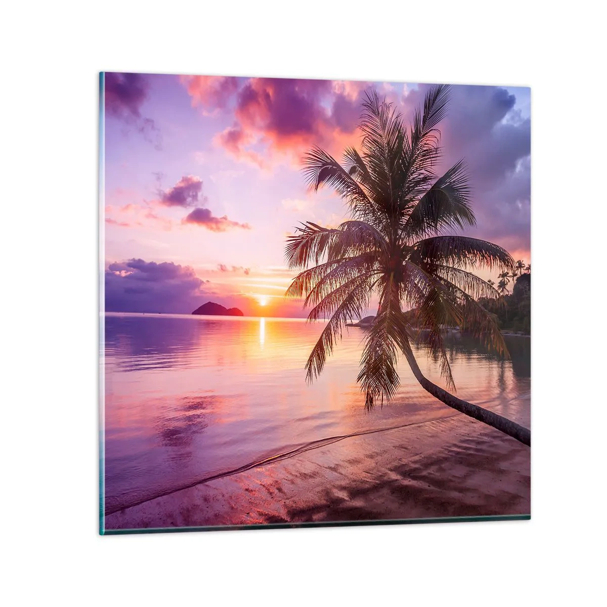 Impression sur verre - Image sur verre - Le bonheur à l'horizon - 40x40 cm