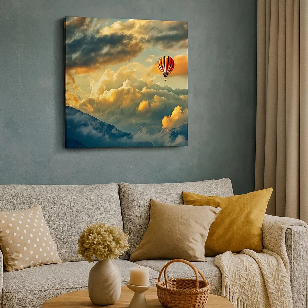 Impression sur toile - Image sur toile - Je vole parce que je veux - 30x30 cm