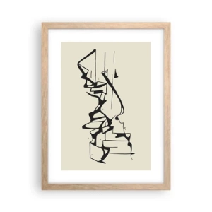 Affiche dans un chêne clair - Poster - Peut-être un paysage - 30x40 cm