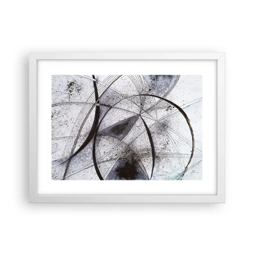 Affiche dans un cadre blanc - Poster - Fantaisie futuriste - 40x30 cm