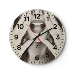 Horloge murale - Pendule murale - J'arrive! - 40x40 cm