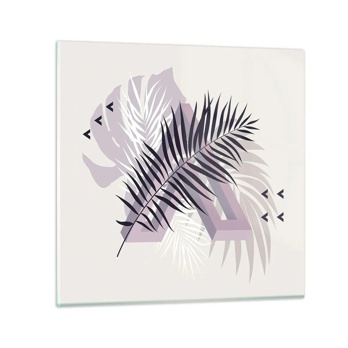 Impression sur verre - Image sur verre - L'ombre de l'obscurité - 60x60 cm