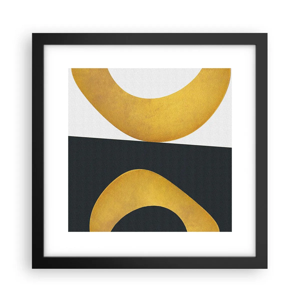 Affiche dans un cadre noir - Poster - Avant tout : l’or - 30x30 cm
