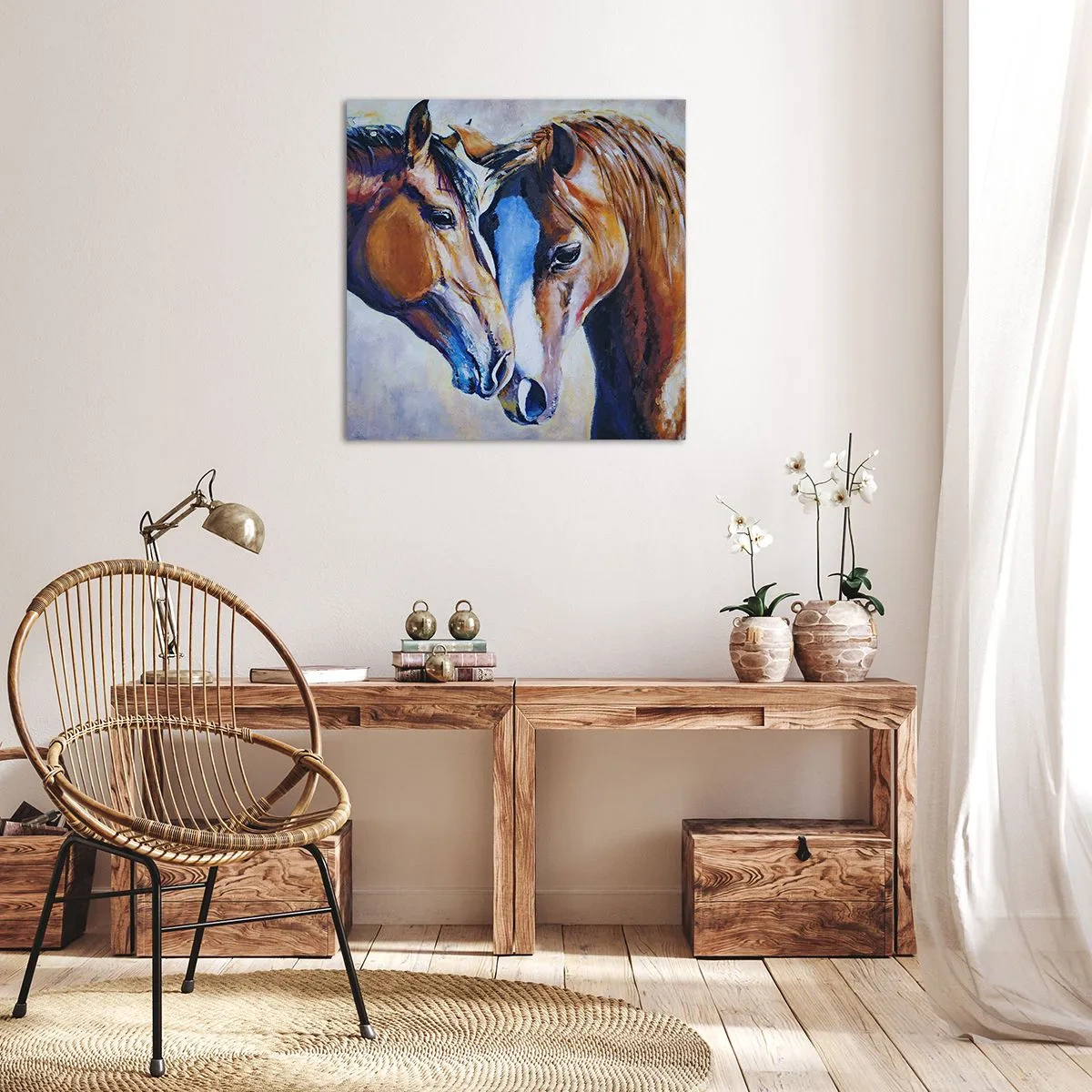 Impression sur toile - Image sur toile - Est-ce de l'amitié ? Ou de l'amour ? - 60x60 cm