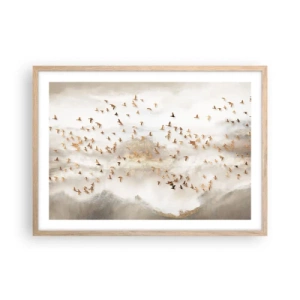 Affiche dans un chêne clair - Poster - Il est l'heure… - 70x50 cm