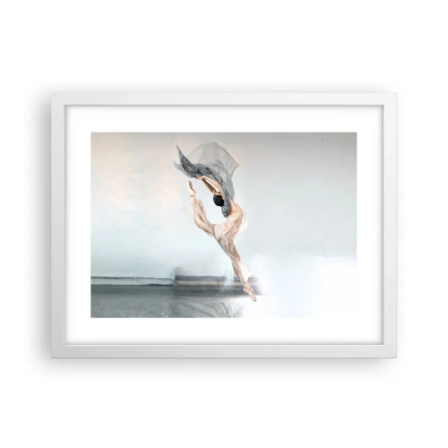 Affiche dans un cadre blanc - Poster - Dans le ravissement de la danse - 40x30 cm