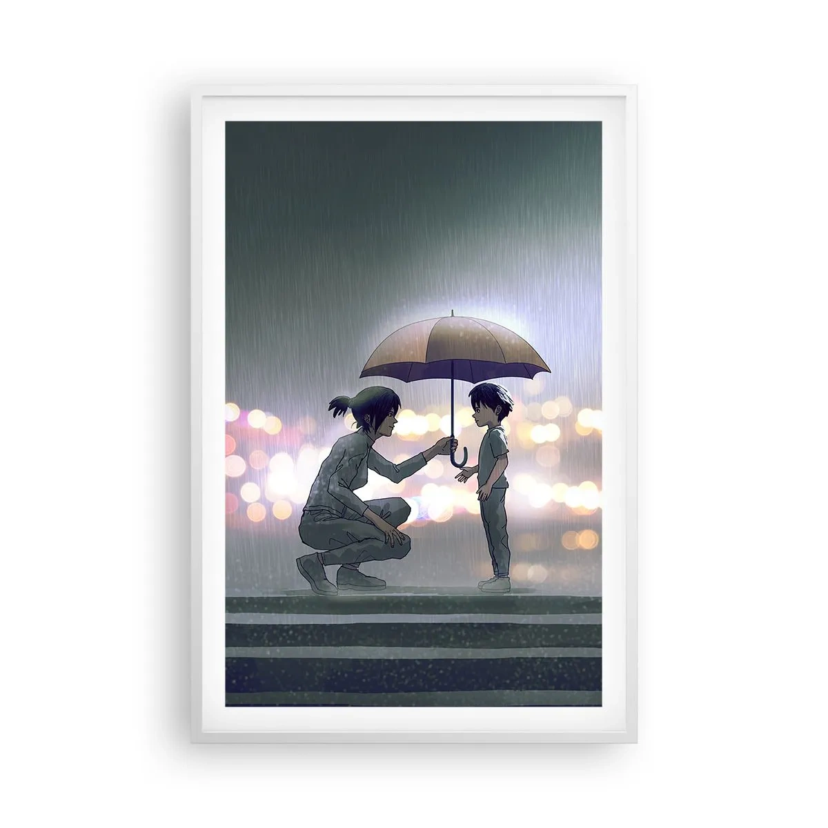 Affiche dans un cadre blanc - Poster - Et maintenant, tout va bien - 61x91 cm