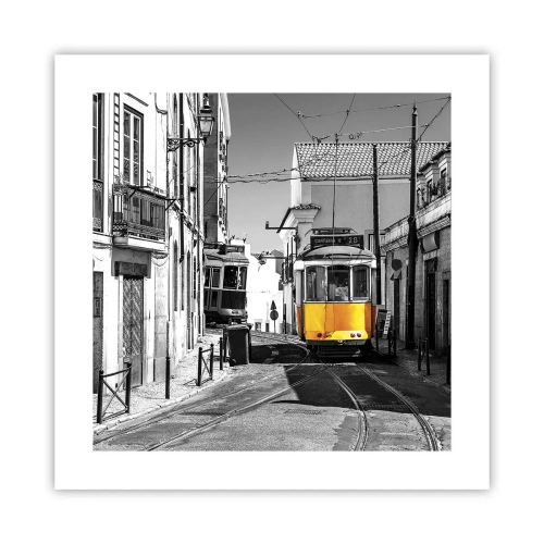 Affiche - Poster - L'âme de Lisbonne - 40x40 cm