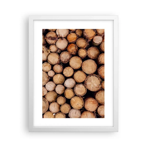 Affiche dans un cadre blanc - Poster - Nouveau commencement - 30x40 cm
