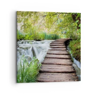 Impression sur toile - Image sur toile - L'eau n'est pas si calme - 70x70 cm