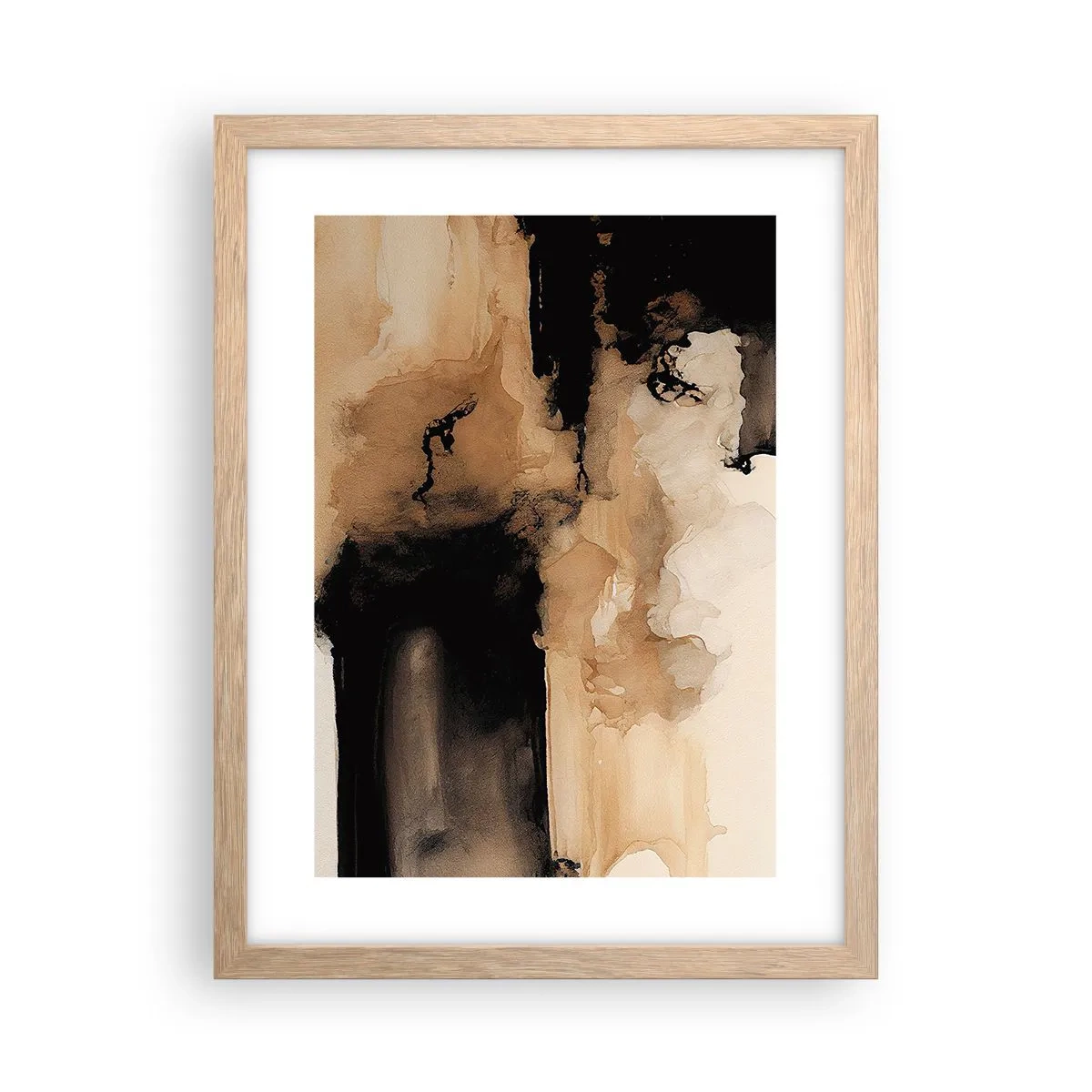 Affiche dans un chêne clair - Poster - Une abstraction intrigante - 30x40 cm