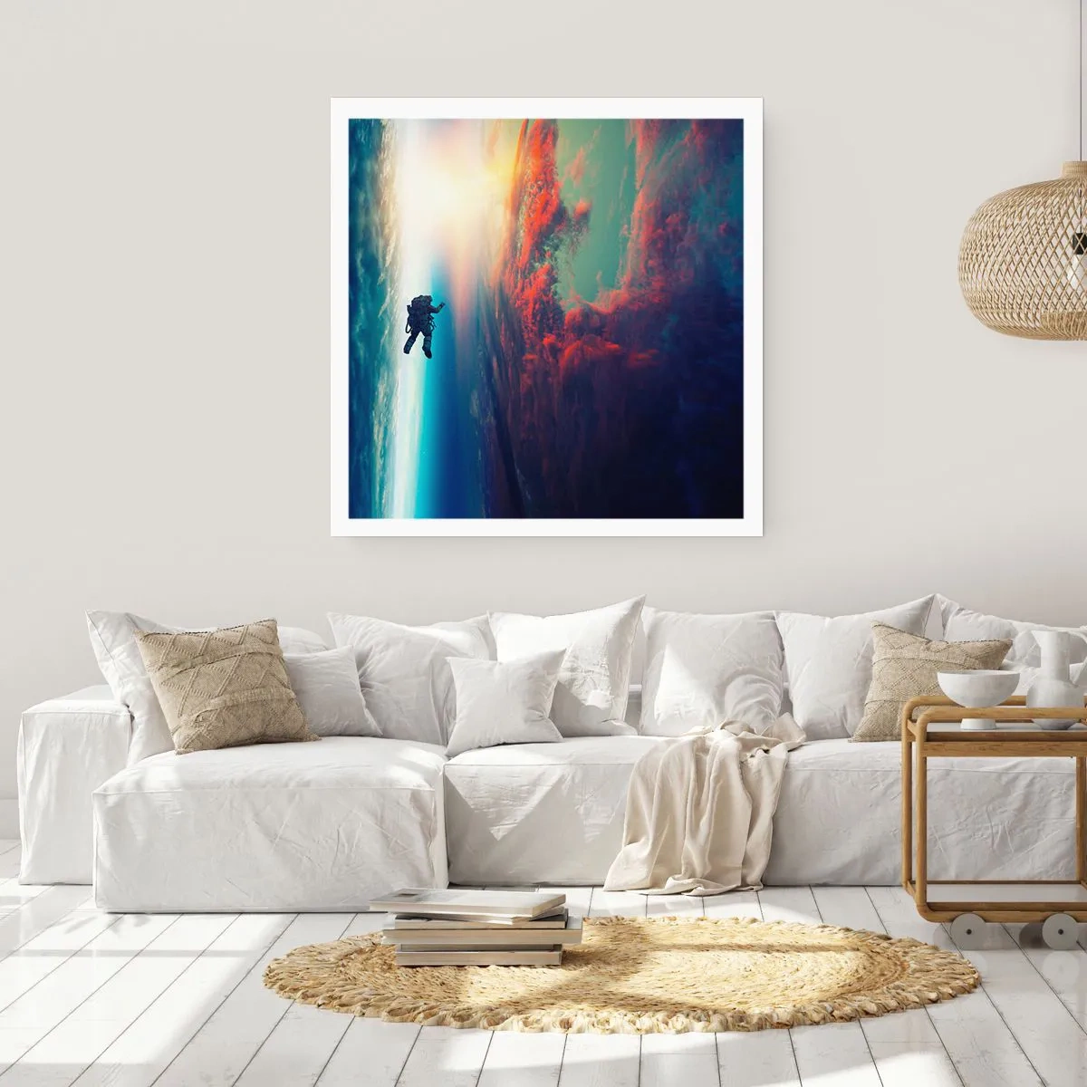 Affiche - Poster - Affronter l'univers - 50x50 cm