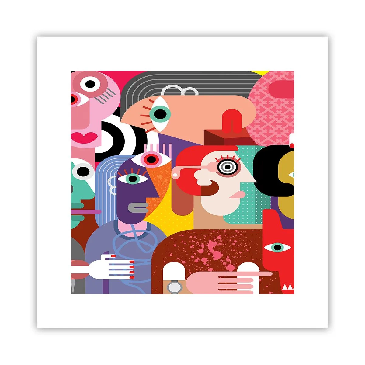 Affiche - Poster - Nous par M. Picasso - 30x30 cm