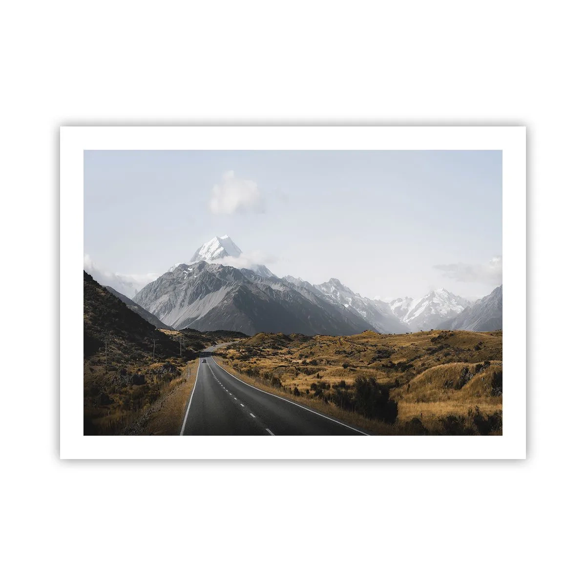 Affiche - Poster - Chemin vers le coeur de la montagne - 70x50 cm
