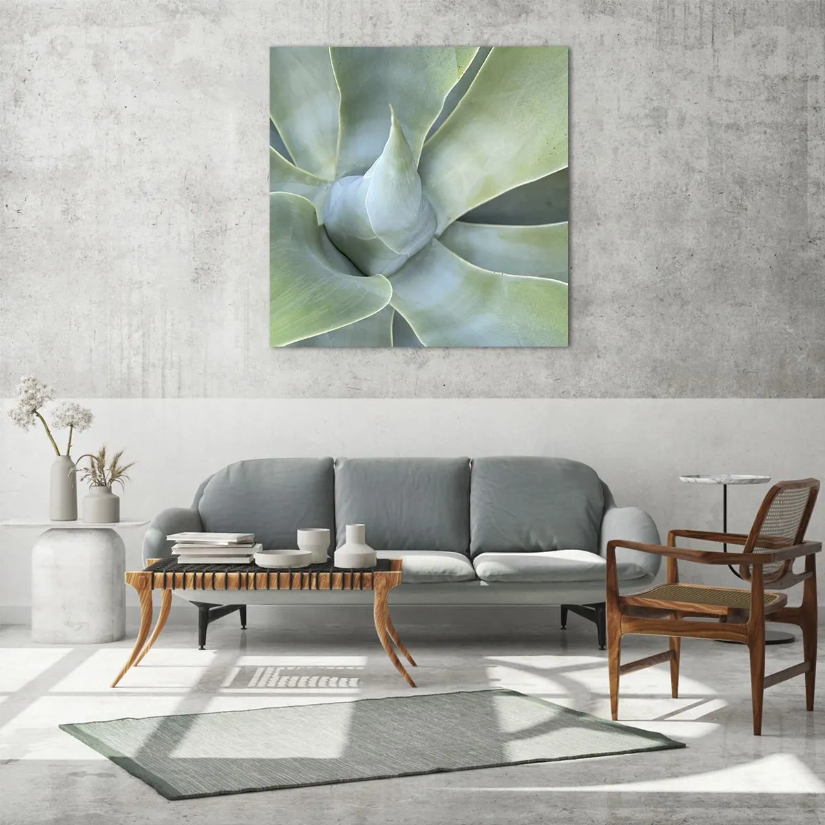 Impression sur verre - Image sur verre - La naissance de la verdure - 50x50 cm