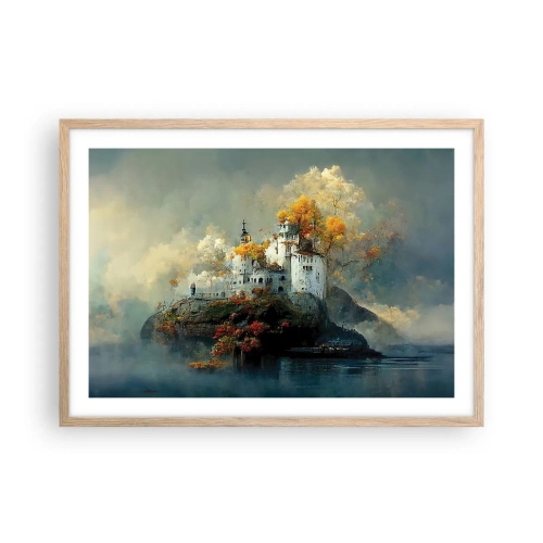 Affiche dans un chêne clair - Poster - Le début d'une histoire romantique - 70x50 cm