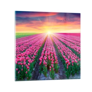 Impression sur verre - Image sur verre - Ferme de la beauté - 60x60 cm