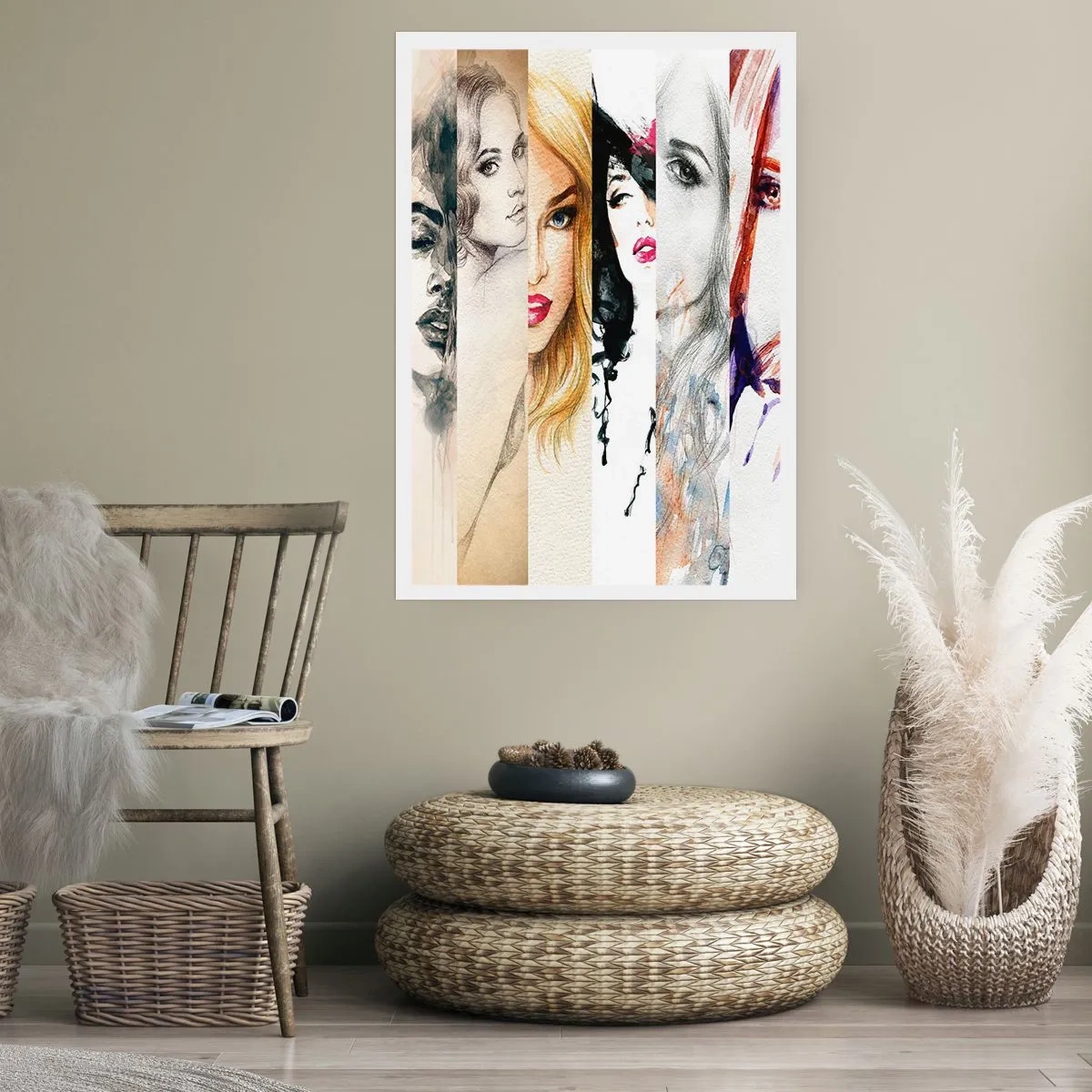 Affiche - Poster - Portraits de femmes dans divers styles artistiques - 50x70cm - Et c'est toujours TOI - Décoration murale moderne pour le salon et la chambre ARTTOR