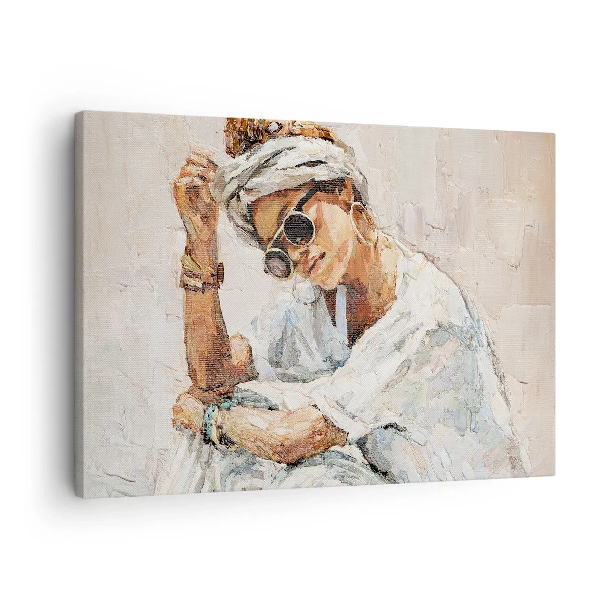 Impression sur toile - Image sur toile - Portrait en plein soleil - 70x50 cm