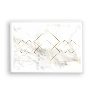 Affiche dans un cadre blanc - Poster - Vue à l'infini - 100x70 cm