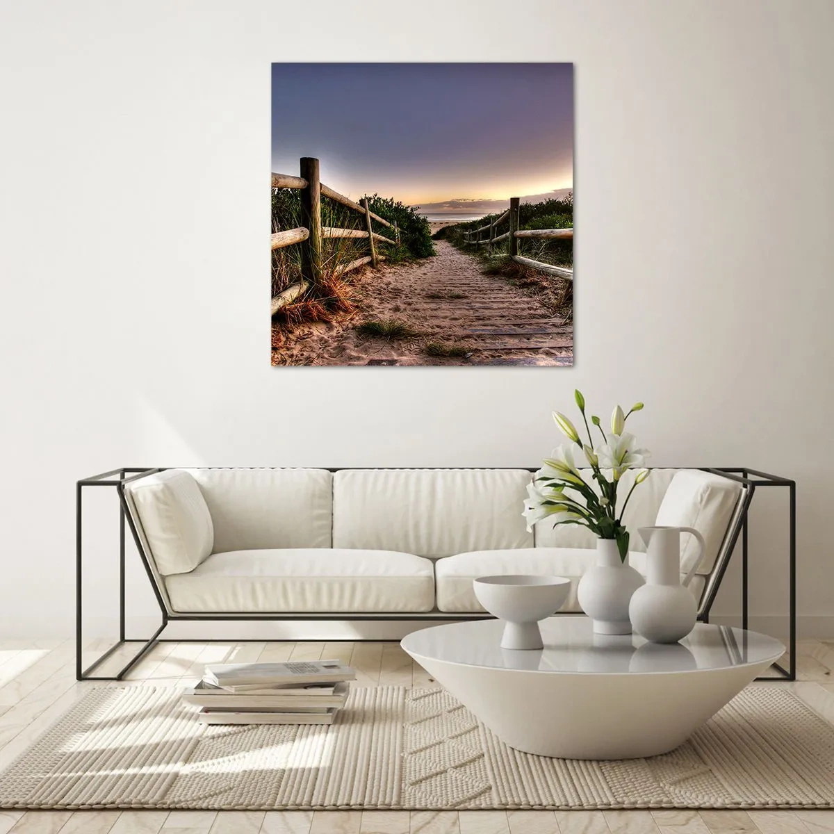 Impression sur verre - Image sur verre - On voit déjà le but - 60x60 cm