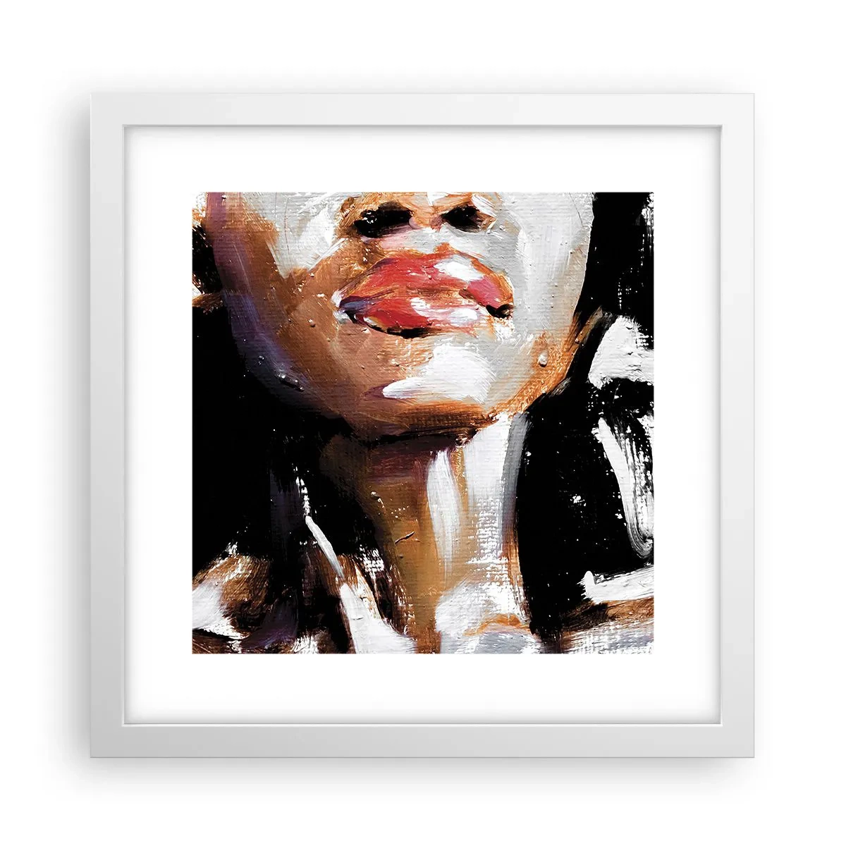 Affiche dans un cadre blanc - Poster - Fierté sans préjugés - 30x30 cm