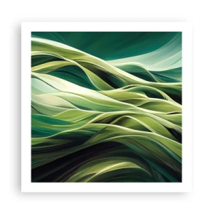 Affiche - Poster - Jeu de vert abstrait - 60x60 cm