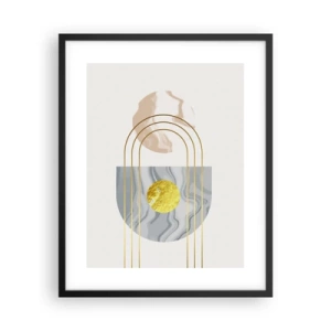 Affiche dans un cadre noir - Poster - Clareté et brillance - 40x50 cm