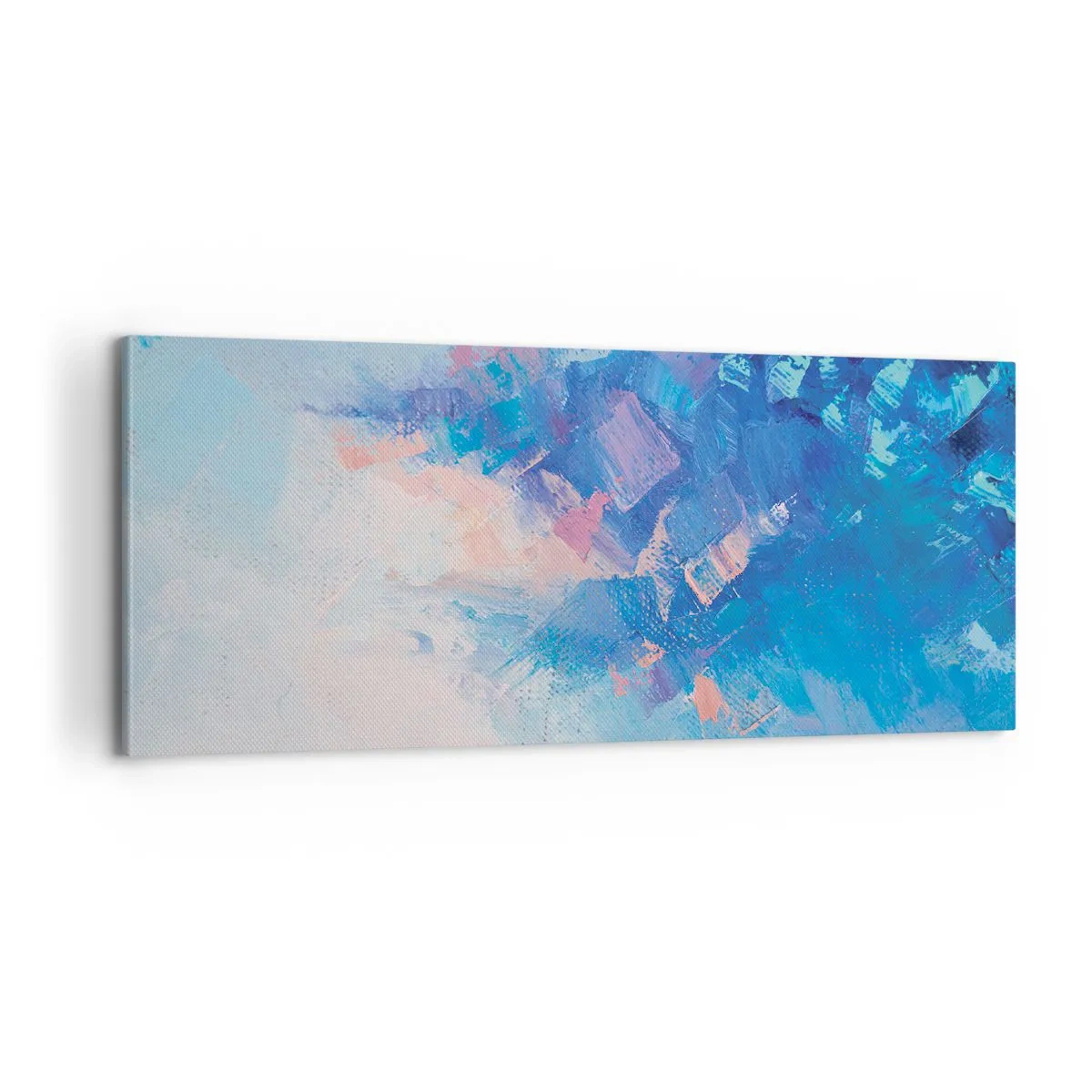 Impression sur toile - Image sur toile - Abstraction hivernale - 100x40 cm
