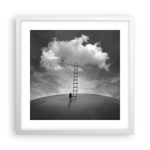 Affiche dans un cadre blanc - Poster - Tout est possible - 40x40 cm