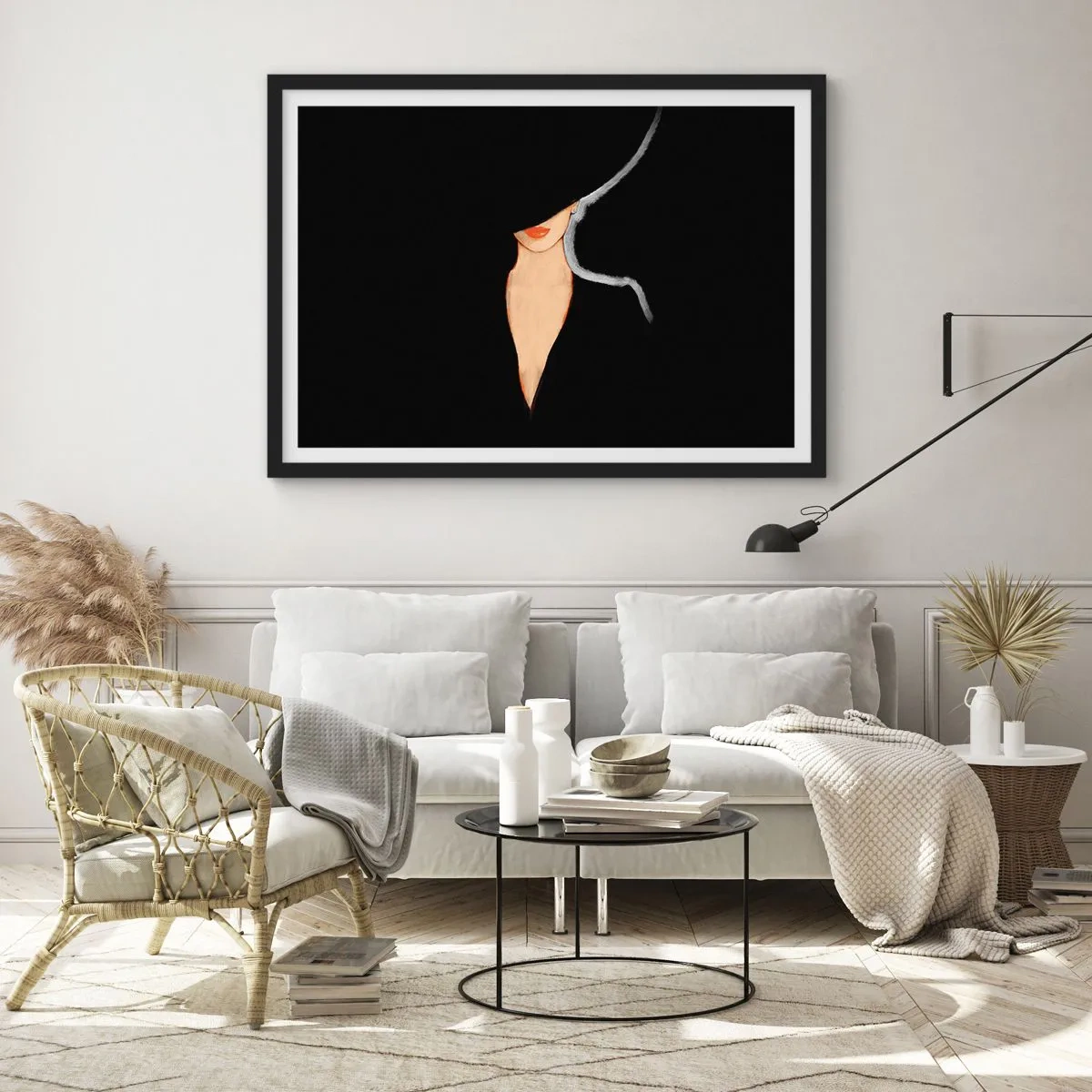 Affiche dans un cadre noir - Poster - Élégance et style - 50x40 cm