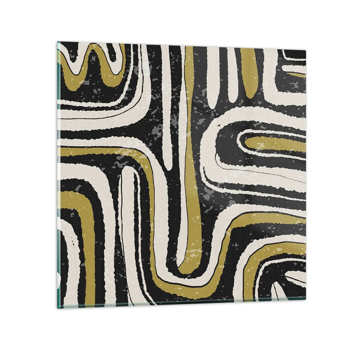 Impression sur verre - Image sur verre - Composition : routes et ruelles - 50x50 cm