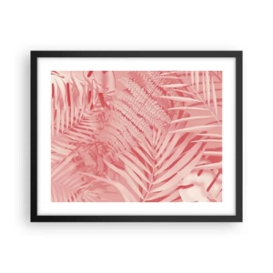 Affiche dans un cadre noir - Poster - Concept de rose - 50x40 cm