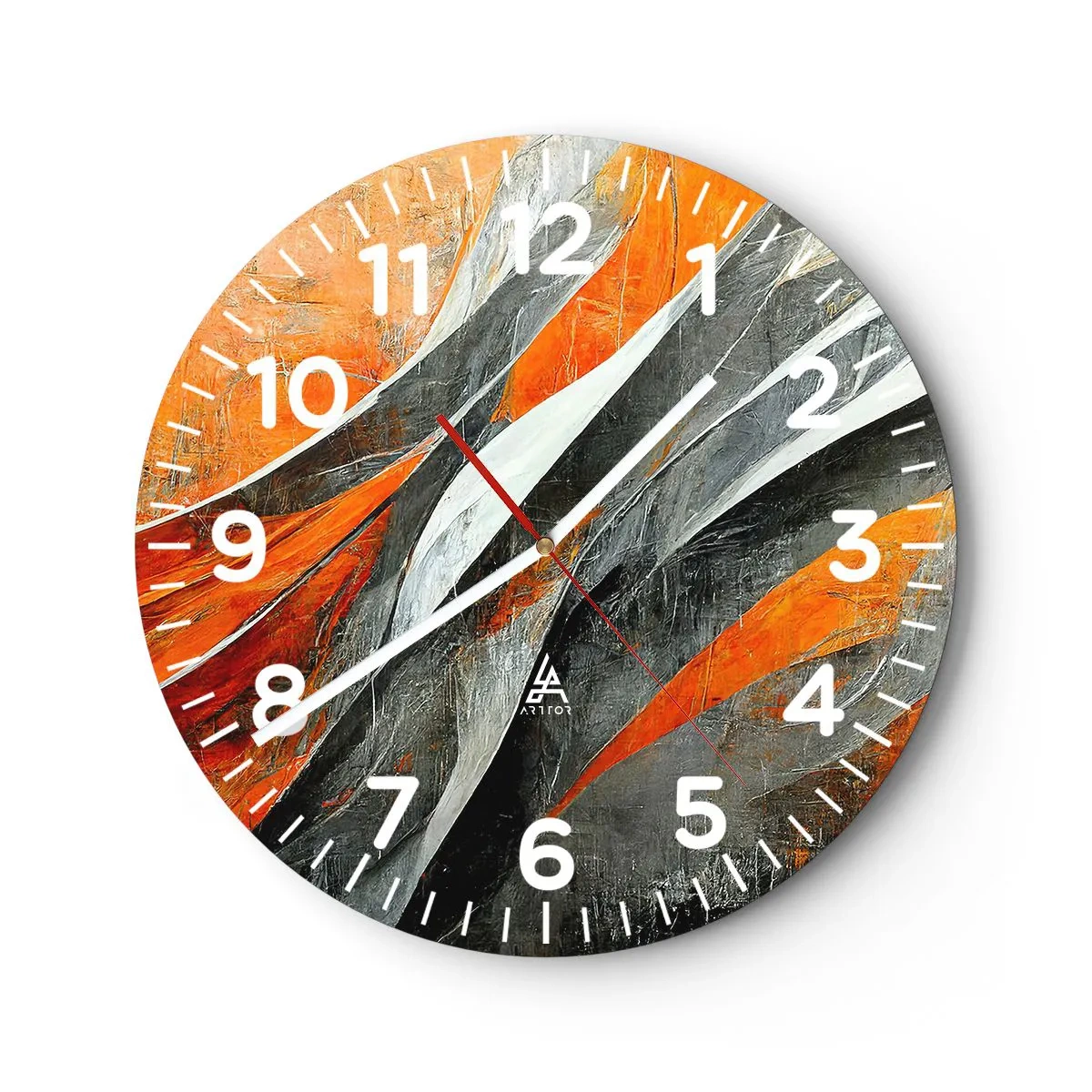 Horloge murale - Pendule murale - Chaleur et froid - 30x30 cm