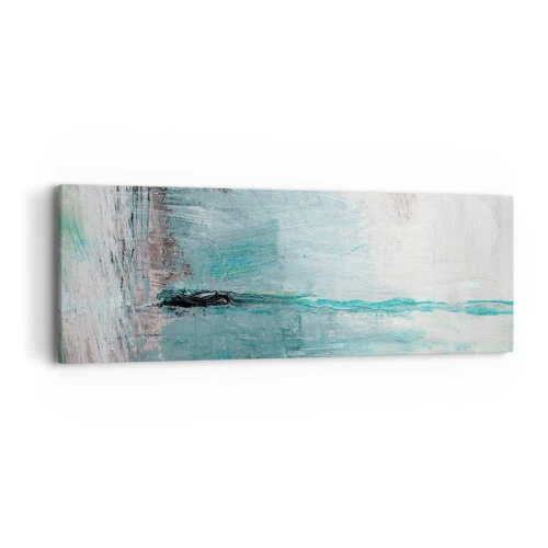 Impression sur toile - Image sur toile - Horizontalement en bleu - 90x30 cm