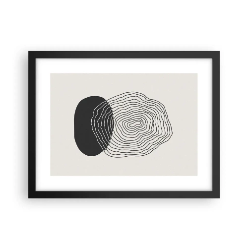 Affiche dans un cadre noir - Poster - Durabilité et oscillation - 40x30 cm