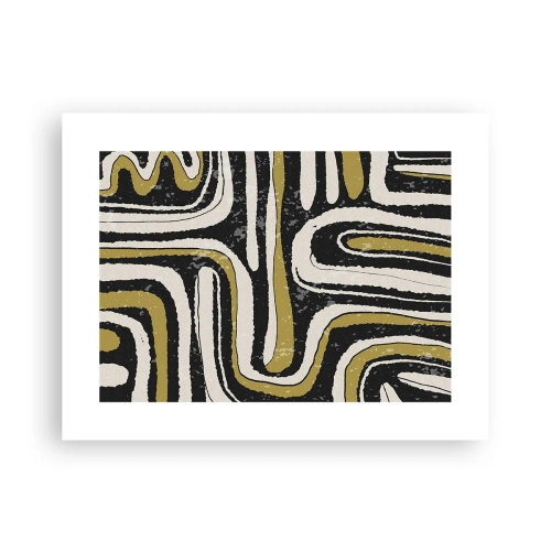 Affiche - Poster - Composition : routes et ruelles - 40x30 cm