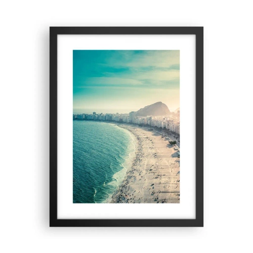 Affiche dans un cadre noir - Poster - Vacances éternelles à Rio - 30x40 cm