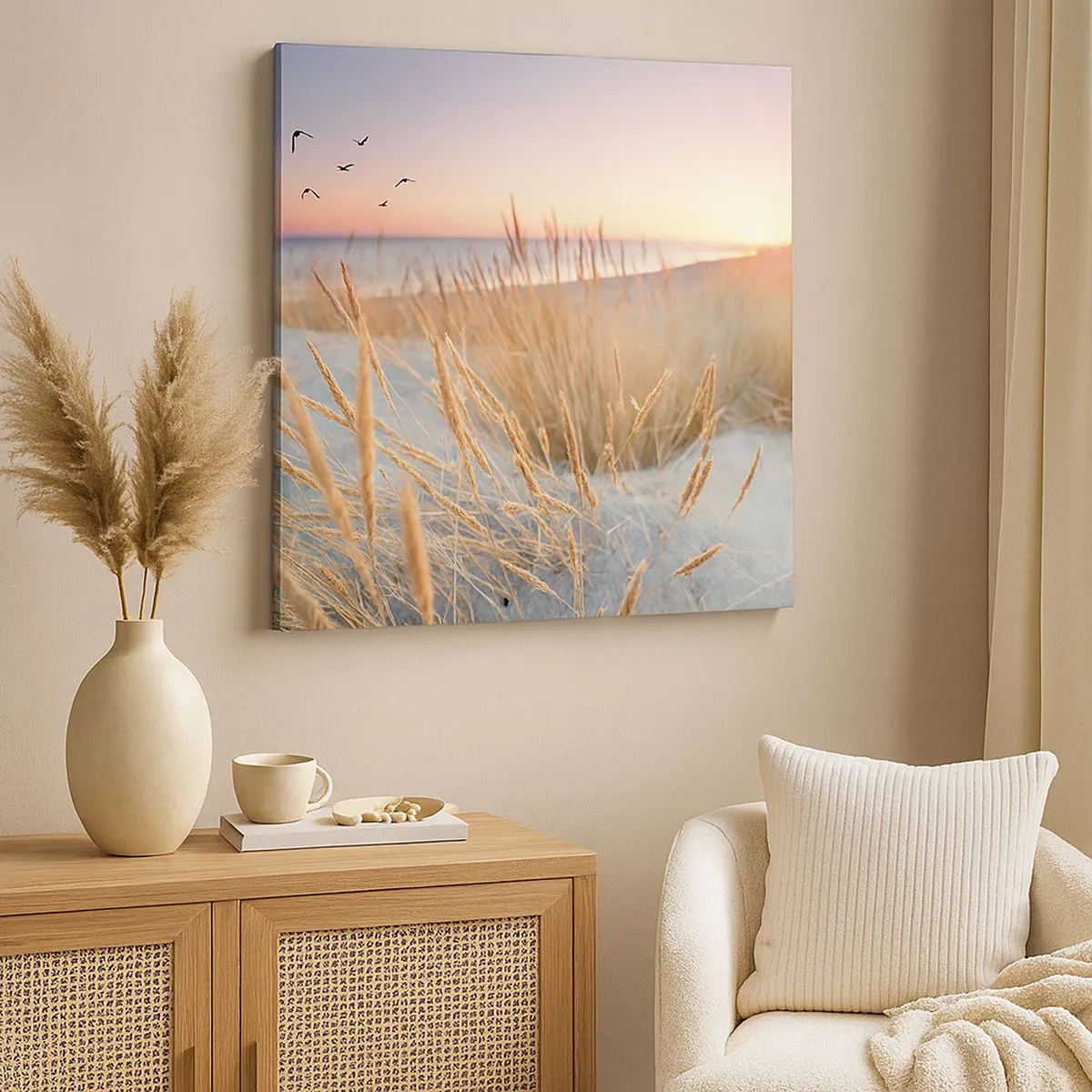 Impression sur toile - Image sur toile - Berceuse baltique - 30x30 cm