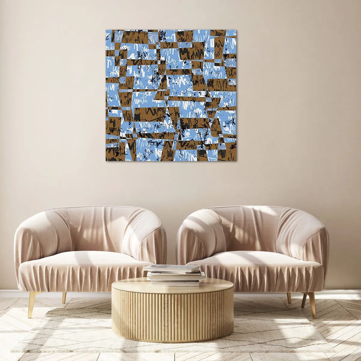 Impression sur verre - Image sur verre - Une découpe non humaine - 40x40 cm