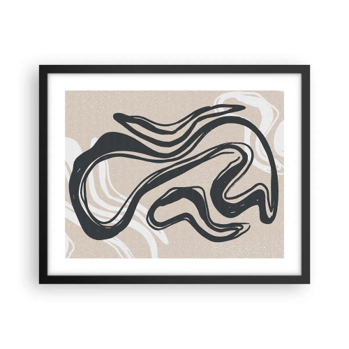 Affiche dans un cadre noir - Poster - Expression multipliée - 50x40 cm