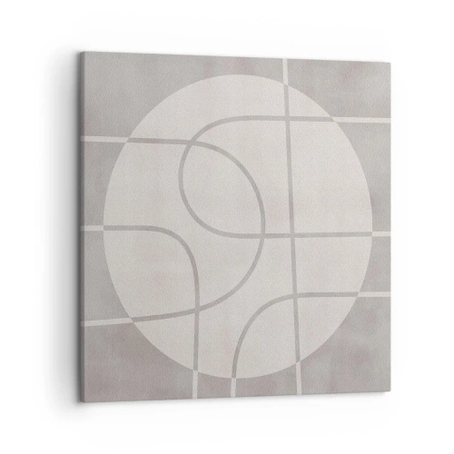Impression sur toile - Image sur toile - Circulaire et tout droit - 50x50 cm
